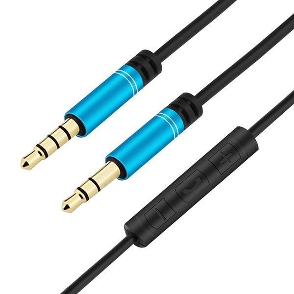 3.5mm jack audio cable with microphone volume control male to male gold plated aux cable headphone cord cables
3.5mm jack audio cable with microphone volume control male to male gold plated aux cable headphone cord cables
