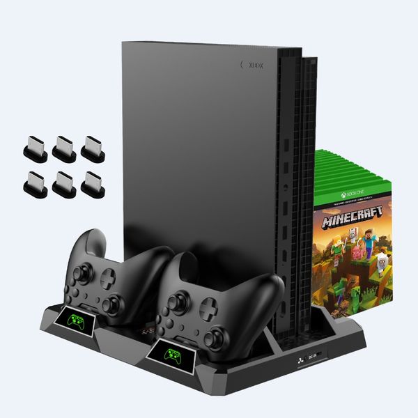 oivo dual controller charge station for xbox one s x games charging dock cooling vertical stand charger for xbox one/s/x console
oivo dual controller charge station for xbox one s x games charging dock cooling vertical stand charger for xbox one/s/x console
