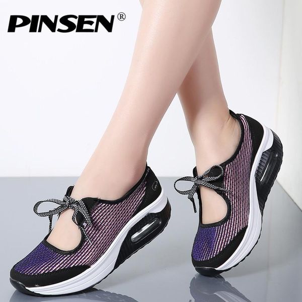 pinsen 2019 flat platform sneakers women summer breathable mesh casual shoes woman creepers moccasins fashion flats women, Black
pinsen 2019 flat platform sneakers women summer breathable mesh casual shoes woman creepers moccasins fashion flats women, Black