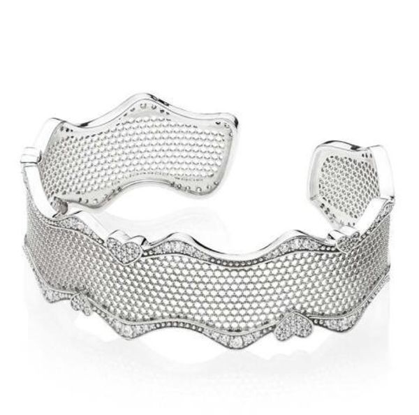 authentic 925 sterling silver bangle openwork lace of love open bracelets bangle fit women bead charm diy fashion jewelry, Golden;silver
authentic 925 sterling silver bangle openwork lace of love open bracelets bangle fit women bead charm diy fashion jewelry, Golden;silver