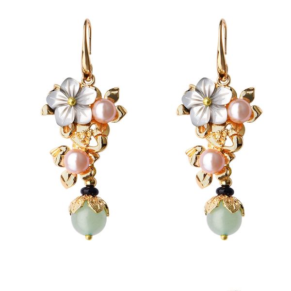 vintage earrings female classic pearl earrings female gold shell flower ethnic style long pearl earri, Golden;silver
vintage earrings female classic pearl earrings female gold shell flower ethnic style long pearl earri, Golden;silver