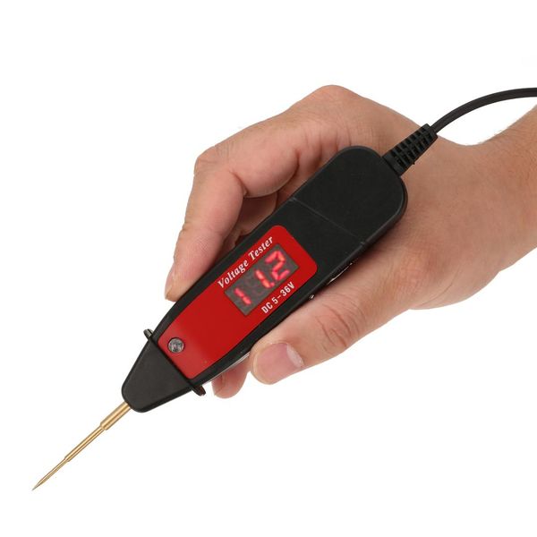 1.65m extended spring line car digital lcd electric test pen led light electrical detector tester for car voltage measuring tool
1.65m extended spring line car digital lcd electric test pen led light electrical detector tester for car voltage measuring tool