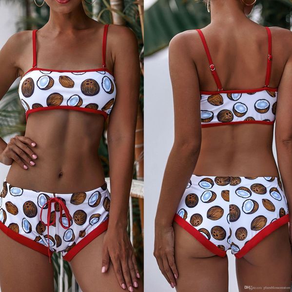 women swimwear sports bikinis set coconut print board shorts yoga suit tankini two-piece swimsuits swimming bathing suit swim beachwear, White;black
women swimwear sports bikinis set coconut print board shorts yoga suit tankini two-piece swimsuits swimming bathing suit swim beachwear, White;black