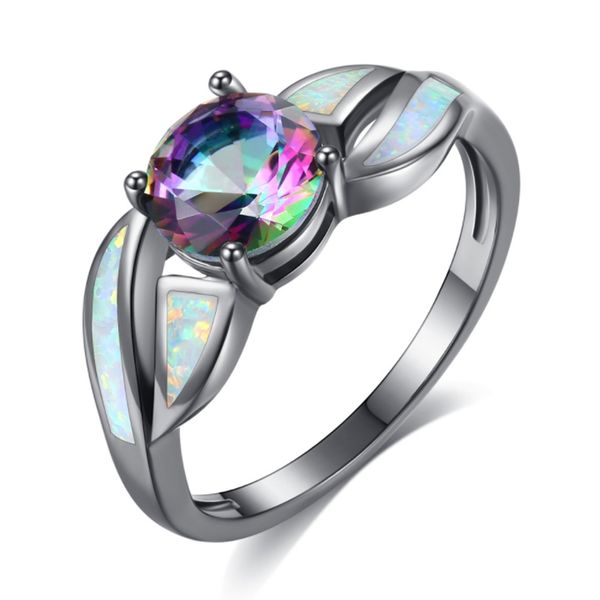 princess colorful round crystal rings for women fashion brand black color white fire opals party jewelry ring anillos mujer anel, Golden;silver
princess colorful round crystal rings for women fashion brand black color white fire opals party jewelry ring anillos mujer anel, Golden;silver