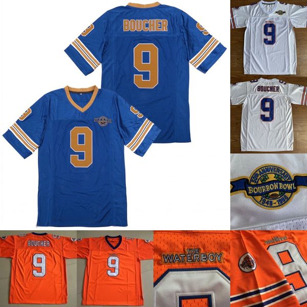 Mens #9 Bobby Boucher The Waterboy Movie Jersey Stitched Mud Dogs Football Jerseys Orange White Top Quanlity Size S-3XL 
Mens #9 Bobby Boucher The Waterboy Movie Jersey Stitched Mud Dogs Football Jerseys Orange White Top Quanlity Size S-3XL