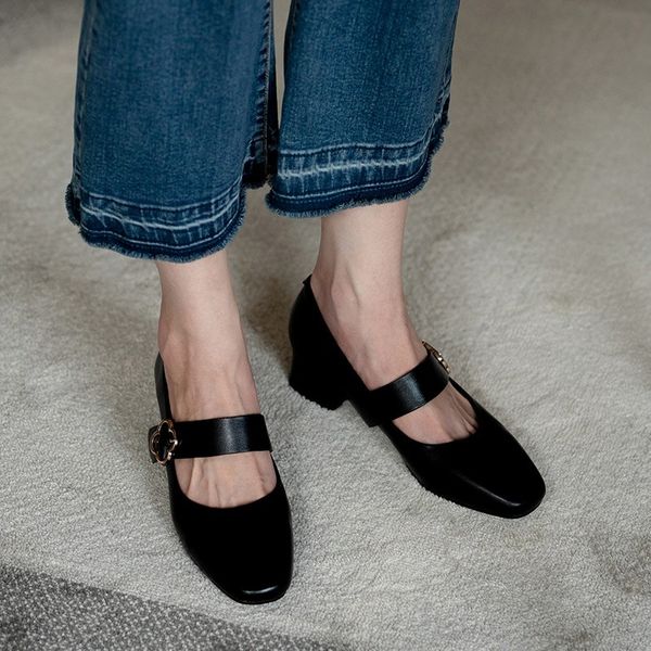 dress shoes mary jane for women vintage style woman pumps 2021 spring square toe buckle office ladies career white shoe size 42 43, Black
dress shoes mary jane for women vintage style woman pumps 2021 spring square toe buckle office ladies career white shoe size 42 43, Black