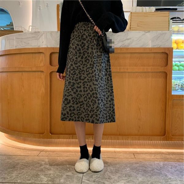 skirts womens spring autumn new elastic waistline high waist with leopard print and long a-shaped half-length ladies skirts, Black
skirts womens spring autumn new elastic waistline high waist with leopard print and long a-shaped half-length ladies skirts, Black