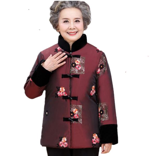 parka women 2018 winter coat women retro chinese style slim cotton plus velvet padded coat middle-aged winter jacket g218, Black
parka women 2018 winter coat women retro chinese style slim cotton plus velvet padded coat middle-aged winter jacket g218, Black