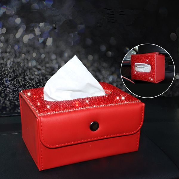 red car tissue box with bling bling crystals leather dashboard tissue cover seat back hanging paper towel container for women
red car tissue box with bling bling crystals leather dashboard tissue cover seat back hanging paper towel container for women