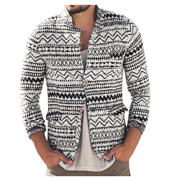 vintage mens cardigan sweaters autumn warm christmas sweater men fashion ethnic printed coat casual stand collar knitted sweater, White;black
vintage mens cardigan sweaters autumn warm christmas sweater men fashion ethnic printed coat casual stand collar knitted sweater, White;black