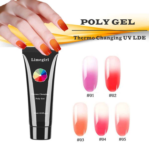 15ml thermal changing poly extention gel 5 colors soak off uv gel color changing snowflake temperature color change nail art, Red;pink
15ml thermal changing poly extention gel 5 colors soak off uv gel color changing snowflake temperature color change nail art, Red;pink