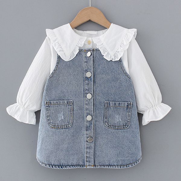 girl's dresses 1 2 3 4 5 t autumn born baby girl clothes outfits sets kids t-shirt + denim skirt suit for infant clothing set, Red;yellow
girl's dresses 1 2 3 4 5 t autumn born baby girl clothes outfits sets kids t-shirt + denim skirt suit for infant clothing set, Red;yellow