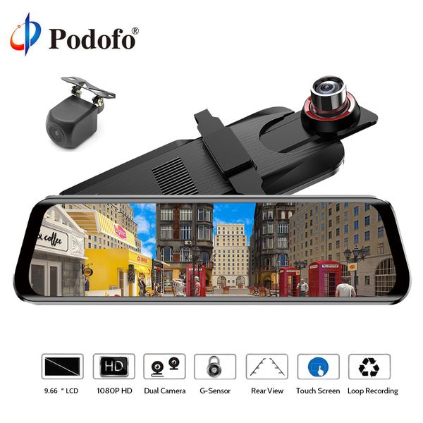 podofo 10" car dvr dual dash cam rear view mirror dash camera autoregister adas ips touch screen full hd 1080p wdr car recorder
podofo 10" car dvr dual dash cam rear view mirror dash camera autoregister adas ips touch screen full hd 1080p wdr car recorder
