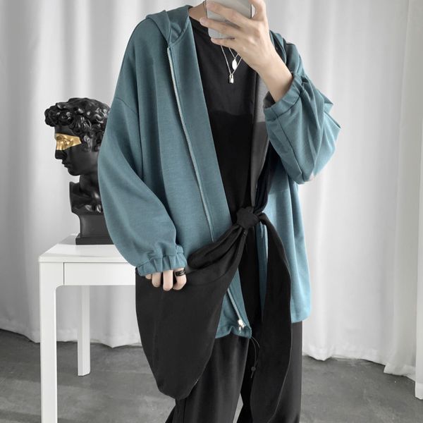 autumn new hoodies men fashion solid color casual zipper hoodie man streetwear wild hip hop loose sweatshirt male m-2xl, Black
autumn new hoodies men fashion solid color casual zipper hoodie man streetwear wild hip hop loose sweatshirt male m-2xl, Black
