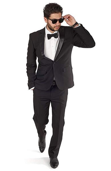 side vent groomsmen black groom tuxedos peak satin lapel men suits wedding man bridegroom blazer (jacket + pants + tie) l259, Black;gray
side vent groomsmen black groom tuxedos peak satin lapel men suits wedding man bridegroom blazer (jacket + pants + tie) l259, Black;gray