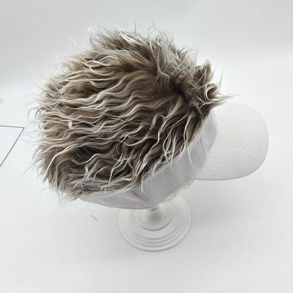 men women casual concise sunshade adjustable sun visor baseball cap with spiked hairs wig baseball hat with spiked wigs, Blue;gray
men women casual concise sunshade adjustable sun visor baseball cap with spiked hairs wig baseball hat with spiked wigs, Blue;gray