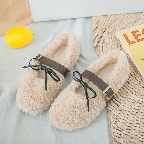 hairy shoes female 2019 autumn and winter new lazy shoes a pedal women's flat peas single, Black
hairy shoes female 2019 autumn and winter new lazy shoes a pedal women's flat peas single, Black