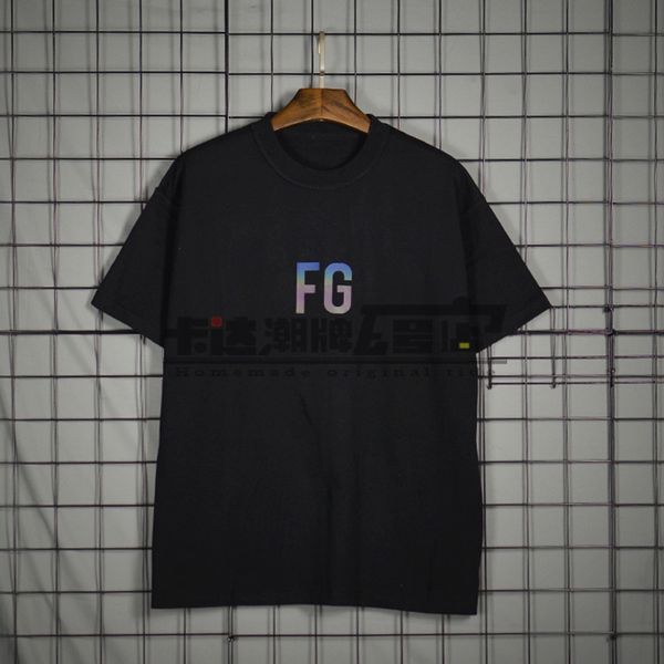 2020 new season 7 main line fog rich letter printed flower 3m colorful reflective couple fg short-sleeved t-shirt male, White;black
2020 new season 7 main line fog rich letter printed flower 3m colorful reflective couple fg short-sleeved t-shirt male, White;black