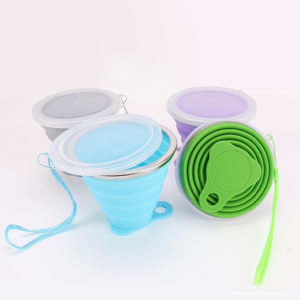 270ml outdoor travel silicone retractable folding water cup candy color telescopic collapsible foldable coffe mugs tooth mugs with cover
270ml outdoor travel silicone retractable folding water cup candy color telescopic collapsible foldable coffe mugs tooth mugs with cover
