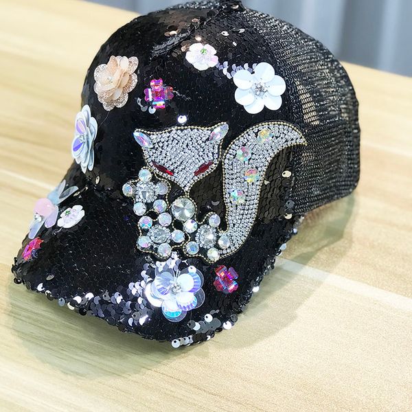 fashion luxury designer handmade sequins flower diamond cute fox baseball ball caps for woman outdoor sun-proof sun hat mesh holes, Blue;gray
fashion luxury designer handmade sequins flower diamond cute fox baseball ball caps for woman outdoor sun-proof sun hat mesh holes, Blue;gray