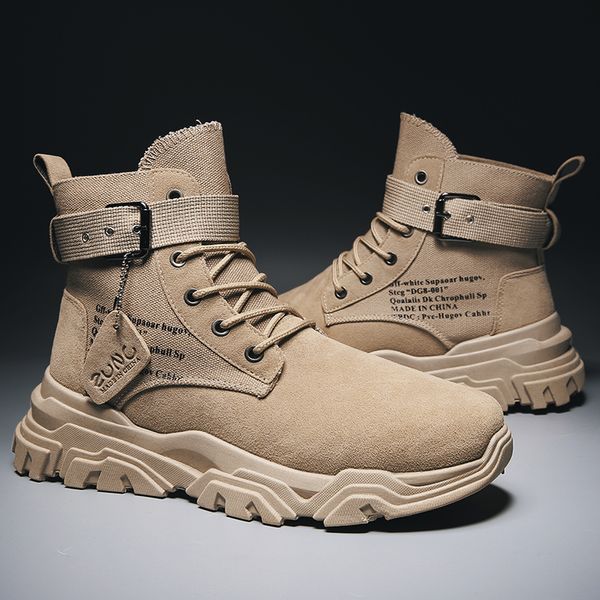 vast wave cow suede leather mens soldier ankle boot with buckle men's military boot male shoes safety work boots army boot, Black
vast wave cow suede leather mens soldier ankle boot with buckle men's military boot male shoes safety work boots army boot, Black