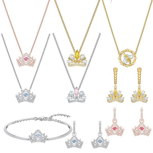 2019 fashionable and exquisite new queen bee blue crystal necklace earrings pierced bracelet jewelry sets, Silver
2019 fashionable and exquisite new queen bee blue crystal necklace earrings pierced bracelet jewelry sets, Silver