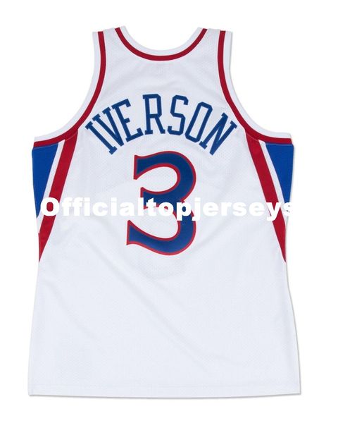 allen iverson #3 sewn mitchell & ness 1996 home white jersey mens vest size xs-6xl stitched basketball jerseys ncaa, Black;blue
allen iverson #3 sewn mitchell & ness 1996 home white jersey mens vest size xs-6xl stitched basketball jerseys ncaa, Black;blue