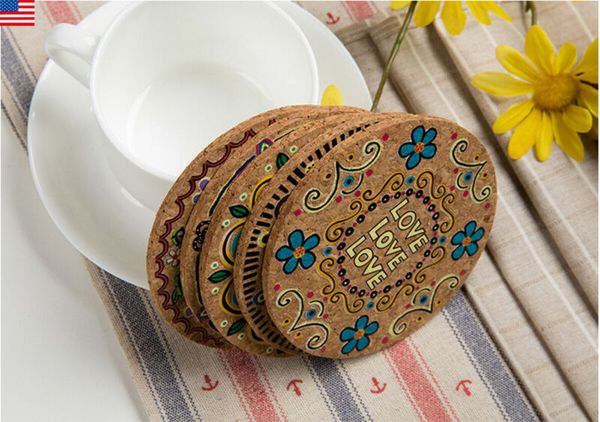 4pcs/lot boho cork coaster heat resistant cup mug mat coffee tea drink placemat for dining table kitchen accessories
4pcs/lot boho cork coaster heat resistant cup mug mat coffee tea drink placemat for dining table kitchen accessories