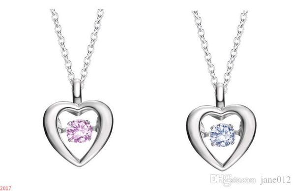 romantic elegant dance heart pendant solid 925 sterling silver sparkling diamond designs choker necklace for girlfriend 
romantic elegant dance heart pendant solid 925 sterling silver sparkling diamond designs choker necklace for girlfriend