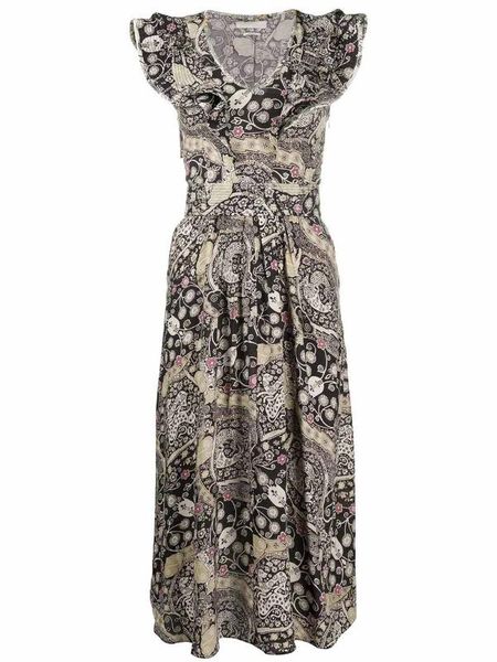 women dress spring / summer 2020 new dress sleeveless print with lotus leaf, Black;gray
women dress spring / summer 2020 new dress sleeveless print with lotus leaf, Black;gray