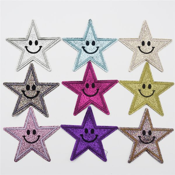 90pcs/set colorful shiny smile shape embroidered applique sew iron on patches diy wholesale 7cm sizestar, Black
90pcs/set colorful shiny smile shape embroidered applique sew iron on patches diy wholesale 7cm sizestar, Black