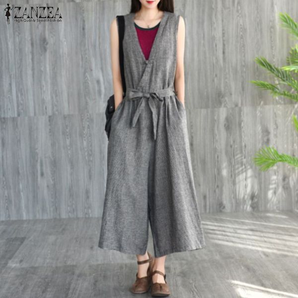 zanzea 2020 vintage check overalls women's casual jumpsuits summer v neck rompers macacao feminino sleeveless wide leg pants 5xl, Black;white
zanzea 2020 vintage check overalls women's casual jumpsuits summer v neck rompers macacao feminino sleeveless wide leg pants 5xl, Black;white