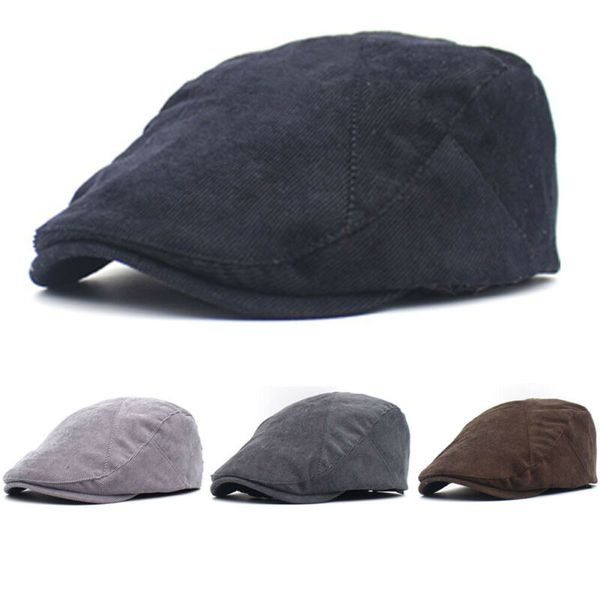us stock new men's women's cotton corduroy beret / newsboy caps / dr hats, Blue;gray
us stock new men's women's cotton corduroy beret / newsboy caps / dr hats, Blue;gray