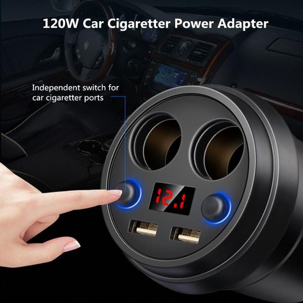 dual usb 4 ports cigarette lighter electronic lighter socket splitter cup digital voltmeter for car dvr radar gps
dual usb 4 ports cigarette lighter electronic lighter socket splitter cup digital voltmeter for car dvr radar gps