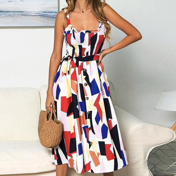 floral printed bohemian dress ladies ruffles sashes button bow spaghetti strap summer dress women vintage beach dresses female, Black;pink
floral printed bohemian dress ladies ruffles sashes button bow spaghetti strap summer dress women vintage beach dresses female, Black;pink