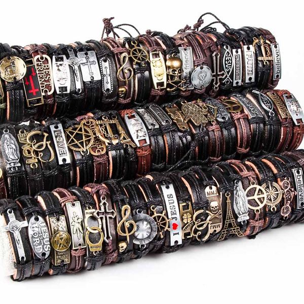 wholesale bulk lots mix styles metal leather cuff bracelets men's women's jewelry party gifts (color: multicolor), Golden;silver
wholesale bulk lots mix styles metal leather cuff bracelets men's women's jewelry party gifts (color: multicolor), Golden;silver