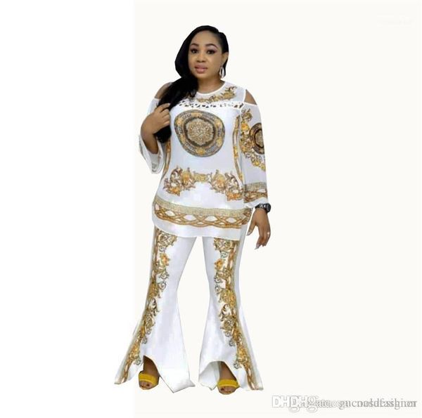 ladies 2pc set casual loose panelled hollow out women apparel female digital printed spring tracksuit fashion designer crew neck, White
ladies 2pc set casual loose panelled hollow out women apparel female digital printed spring tracksuit fashion designer crew neck, White