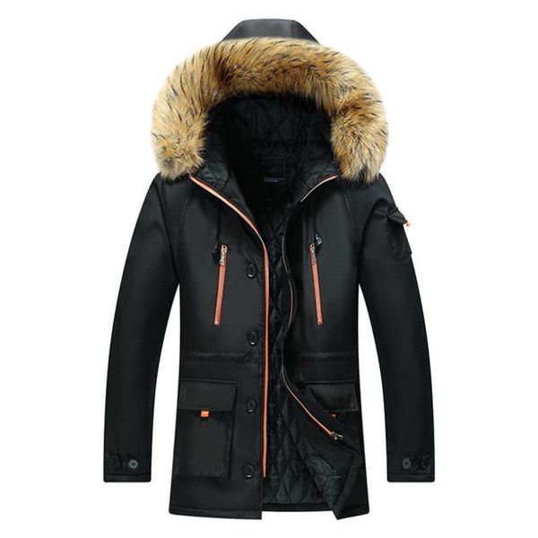 autumn and winter cotton jacket for men casual jacket large size thick warm down for men m-7xl coat big fur collar, Black
autumn and winter cotton jacket for men casual jacket large size thick warm down for men m-7xl coat big fur collar, Black