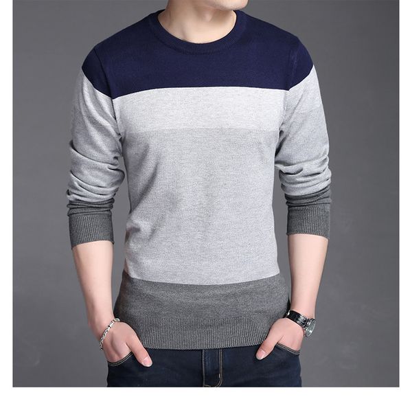 new casual men's o-neck collar stretch tight sweaters slim knit pullover men's patchwork cotton sweater dropshipping, White;black
new casual men's o-neck collar stretch tight sweaters slim knit pullover men's patchwork cotton sweater dropshipping, White;black