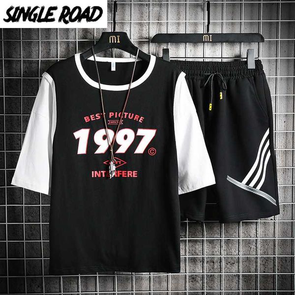 singleroad men's tracksuit men clothing 2020 black patchwork punk streetwear t-shirt shorts sportswear hip hop 2 pieces set male, Gray
singleroad men's tracksuit men clothing 2020 black patchwork punk streetwear t-shirt shorts sportswear hip hop 2 pieces set male, Gray
