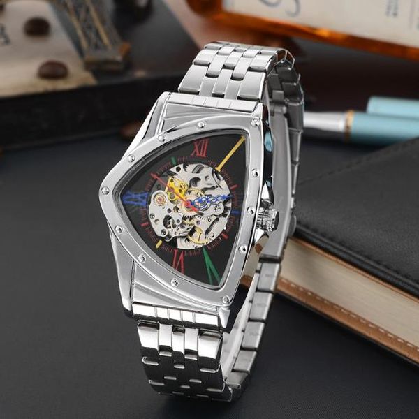 fashion personality triangle waterproof hollowed mechanical precision features out students mechanical watches men's watches st fhlcw, Slivery;brown
fashion personality triangle waterproof hollowed mechanical precision features out students mechanical watches men's watches st fhlcw, Slivery;brown