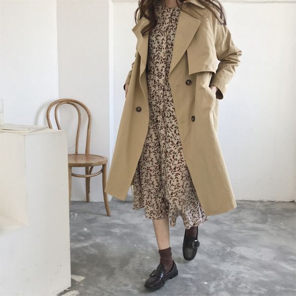 4xl 3xl new england style women coat khaki spring autumn 2019 new arrival clothes loose overcoat long trench coat plus size, Tan;black
4xl 3xl new england style women coat khaki spring autumn 2019 new arrival clothes loose overcoat long trench coat plus size, Tan;black