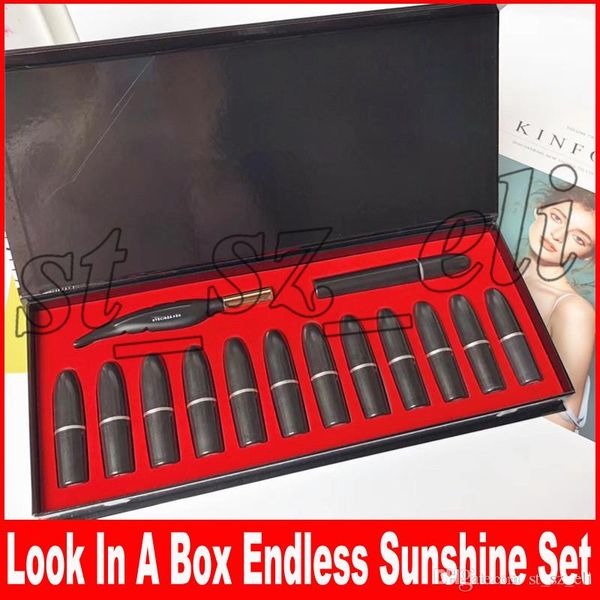 

Makeup Set Look in a Box Endless Sunshine Feather Eyeliner Pen Mascara Matte Lipstick 14 in 1 Make up Cosmetic Set