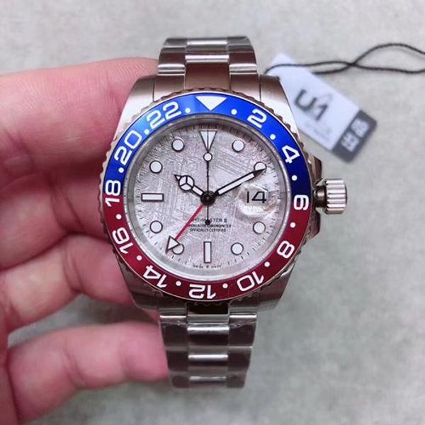 u1 factory gmt ii batman mens watch retro graffiti dial automatic mechanical 18ct stainless steel ceramic bezel sapphire glass, Slivery;brown
u1 factory gmt ii batman mens watch retro graffiti dial automatic mechanical 18ct stainless steel ceramic bezel sapphire glass, Slivery;brown