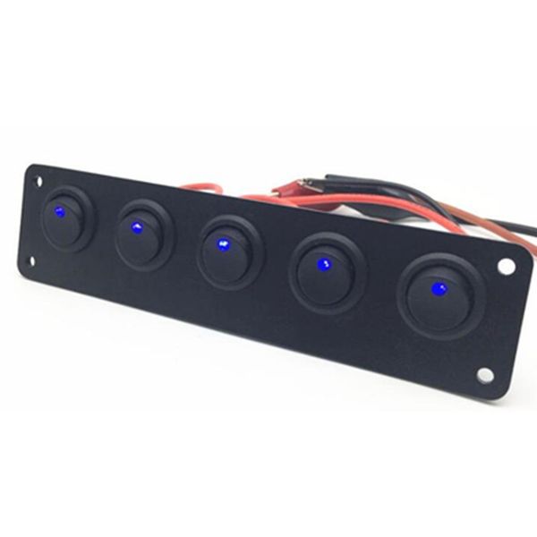 1 pcs 5 gang switch panel control with led light durable portable for car boat vs998
1 pcs 5 gang switch panel control with led light durable portable for car boat vs998