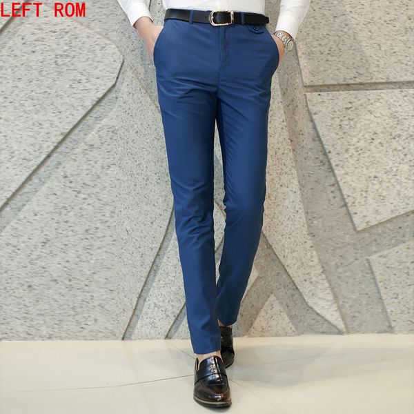 2017 autumn cotton cloth office workwear gentleman pure color pants pants men slim business groom wedding dress, Black
2017 autumn cotton cloth office workwear gentleman pure color pants pants men slim business groom wedding dress, Black