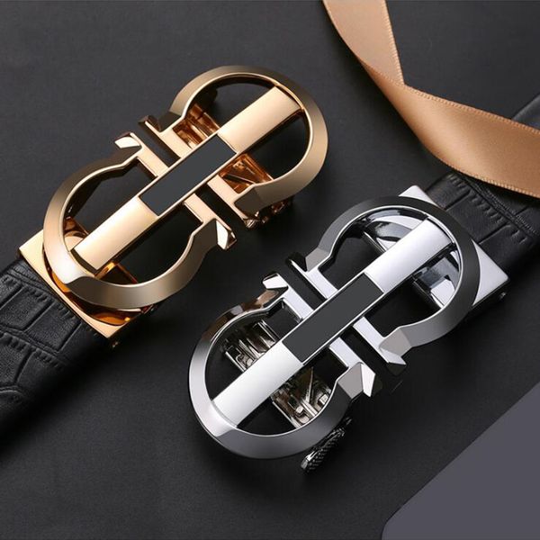 luxury men belt genuine leather fashion belts for men designer automatic buckle business belt strap shipping size 105-125cm, Black;brown 
luxury men belt genuine leather fashion belts for men designer automatic buckle business belt strap shipping size 105-125cm, Black;brown