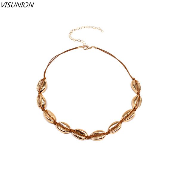 fashion conch shell shaped choker summer bohemian beach rope chain necklace silver gold color women collares clavicle necklace, Golden;silver
fashion conch shell shaped choker summer bohemian beach rope chain necklace silver gold color women collares clavicle necklace, Golden;silver