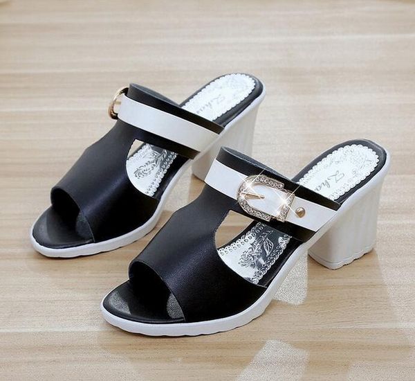 designer sandals summer elegant lady women fish mouth wedge chunky heel sandal slippers n008, Black
designer sandals summer elegant lady women fish mouth wedge chunky heel sandal slippers n008, Black