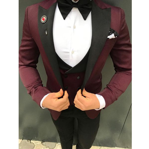 красивый one button groomsmen пик нагрудные groom tuxedos мужские костюмы свадебные / выпускной вечер / ужин шафер blazer (куртка + штаны, Black;gray
красивый one button groomsmen пик нагрудные groom tuxedos мужские костюмы свадебные / выпускной вечер / ужин шафер blazer (куртка + штаны, Black;gray